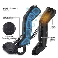 Air Compression Leg Recovery System Foot Massager for Circulation and Relaxation Calf Massage Muscle Pain Relief Device — How It Works