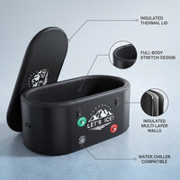 Inflatable Ice Bath Tub for Athletes – 216-Gallon Cold Plunge Tub with Insulated Lid, Full-Body Stretch Design, Insulated & Water Chiller Compatible, Portable for Indoor & Outdoor Recovery — infographic