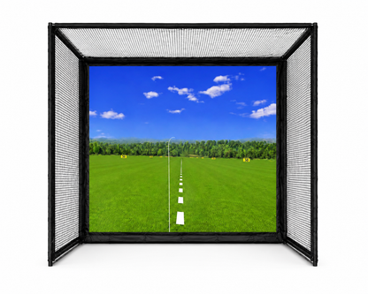 Complete 10x8 Golf Simulator Enclosure with Impact Screen &amp; Target Cloth