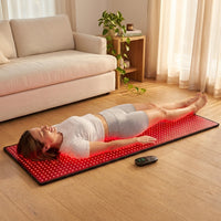 Red Light Therapy Mat for Body Pain Relief,Red Light Therapy Blanket 1280 Leds Red near Infrared 660Nm 850Nm Full Body Pad, 71"X 31" Large Red Light Therapy Pad — Lifestyle