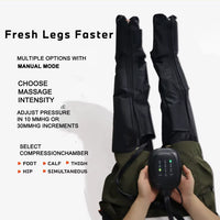 Air Compression Leg Recovery System Foot Massager for Circulation and Relaxation Calf Massage Muscle Pain Relief Device