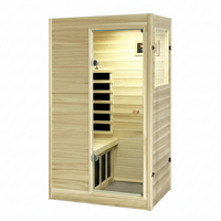 Infrared Sauna Built for Daily Recovery, European Aspen Wood, 905W Low EMF, Bluetooth Speakers